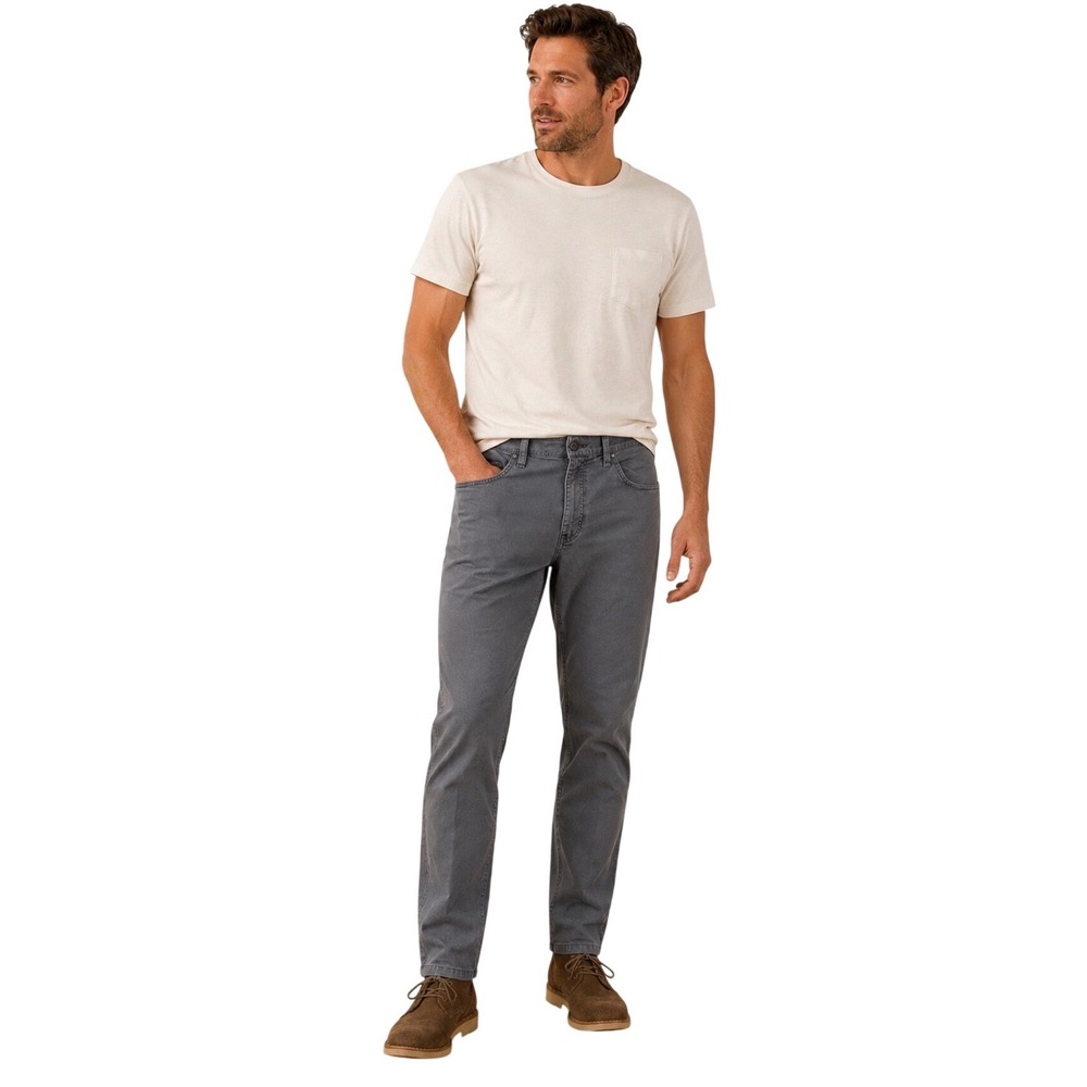 Flint and Tinder 365 Tapered Fit Pants Mens Charcoal Gray Chino Trousers 34x29